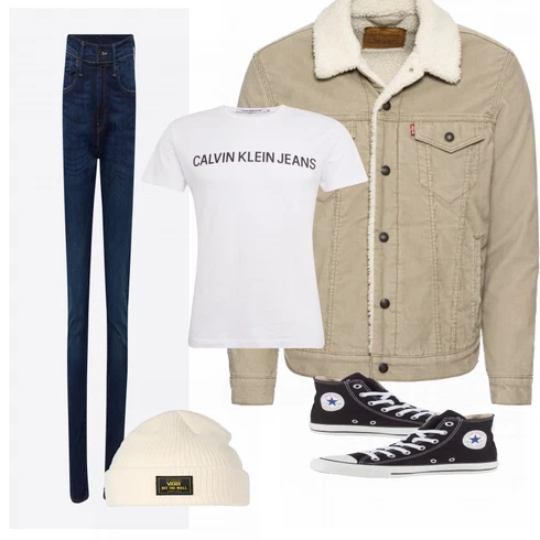 Blau Sommer Schuh Converse kombinieren mit Weiß Accessoire Vans