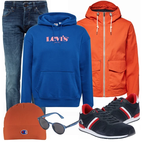 Orange Hut Champion Authentic Athletic Apparel kombinieren