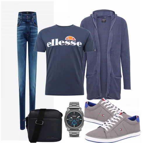 Blau/Weiß Hose Jack & Jones kombinieren
