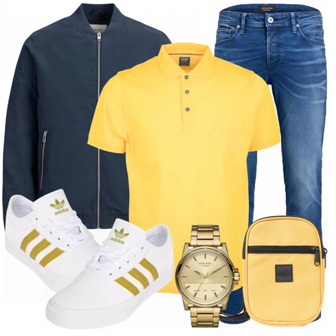 Orange Schultertasche Urban Classics kombinieren