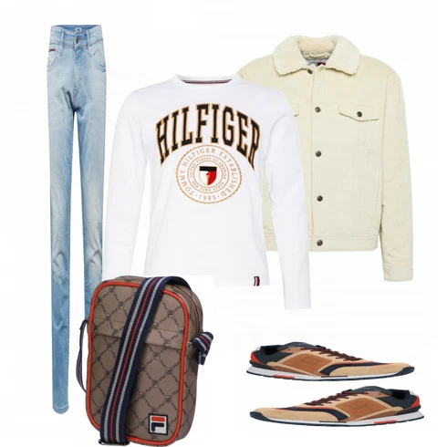 Beige Hemd Tommy Hilfiger kombinieren