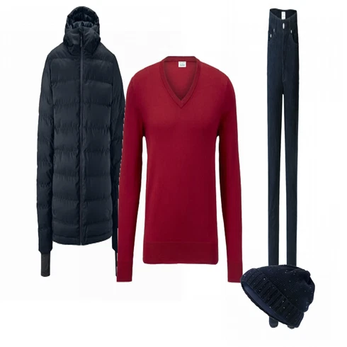 Lila Strickjacke Tchibo kombinieren