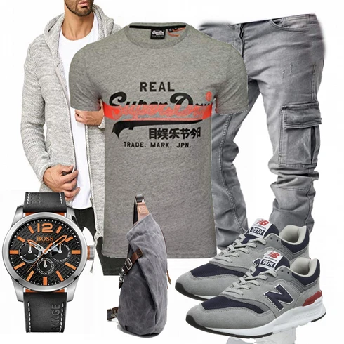 Tasche Neuleben kombinieren mit Grau Trachtenmode New Balance