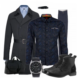 Outfit mit Schwarz Gürtel Diesel "freshness"