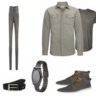 Outfit mit Grau Trachtenmode Timberland "FridayNight"