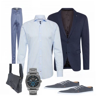 Business Outfits mit Grau Sneaker Hub "Fuer den Fruehling"