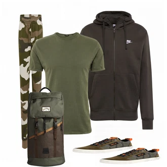 Outfit mit Grau Sneaker Replay "Fuer die Freizeit"
