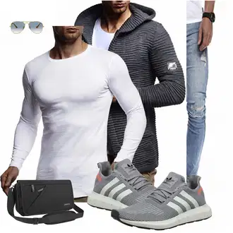 Hochzeitsgast Outfits Elegant mit Schwarz Unkategorisiert Leif Nelson "Fuer die Freizeit"Look: Business, Moderne, Chill, Coole, Empire, Elegant, Casual, Stil