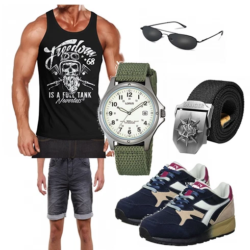 Blau/Grau Schuh Riverso kombinieren