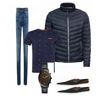 Outfit mit Schwarz Sneaker Bullboxer "G STAR"