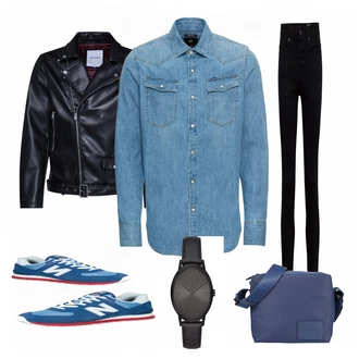 Outfit mit Sportschuh New Balance "G STAR RAW Hemd"