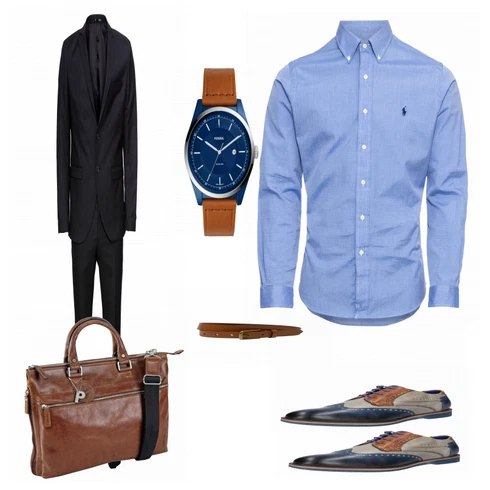 Braun Gürtel Abercrombie & Fitch kombinieren mit Blau Casual Hemd Polo Ralph Lauren