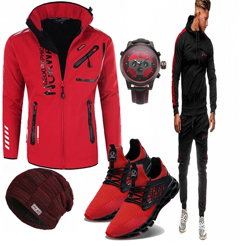 Mischfarben Overall/Hut/Winter Parka kombinieren