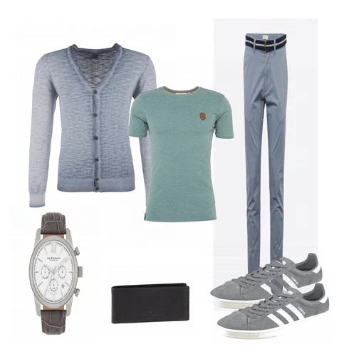 Weiß Schuh Sneaker Adidas Originals kombinieren mit Hose
