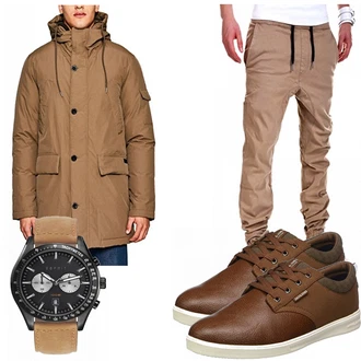 Outfit mit Braun EDC by Esprit "Gianmaria"