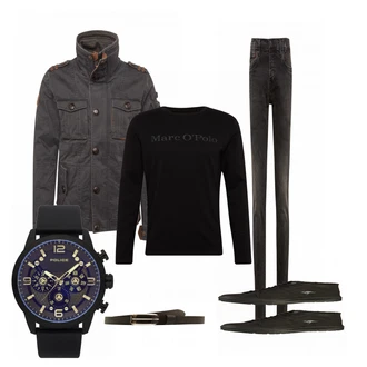 Outfit mit Schwarz Schuh Sneaker Kangaroos "Gikm"