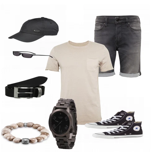 Blau Sommer Schuh Converse kombinieren mit Schmuck
