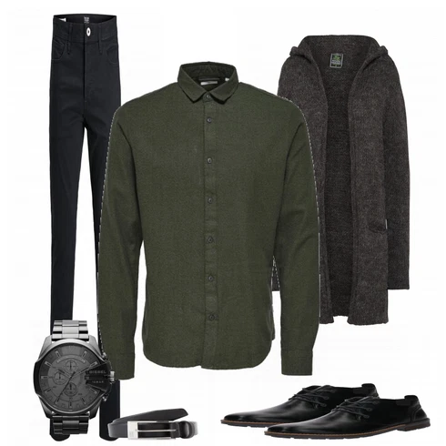Schwarz Strickjacke Key Largo kombinieren