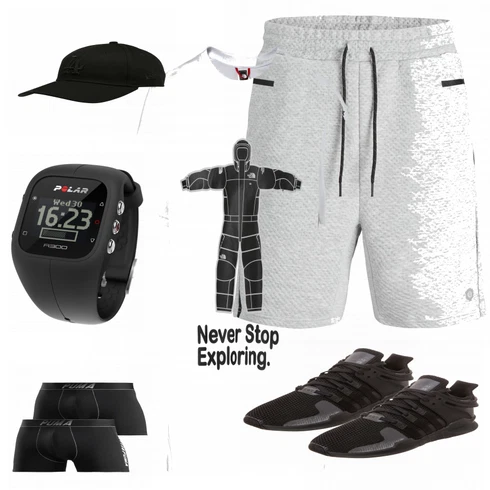 Schwarz Sommer Schuh Adidas Originals kombinieren mit Accessoire