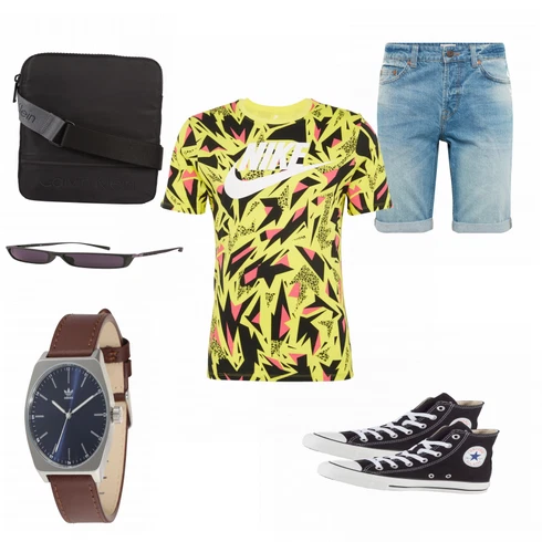 Uhr kombinieren mit Blau Sommer Schuh Converse