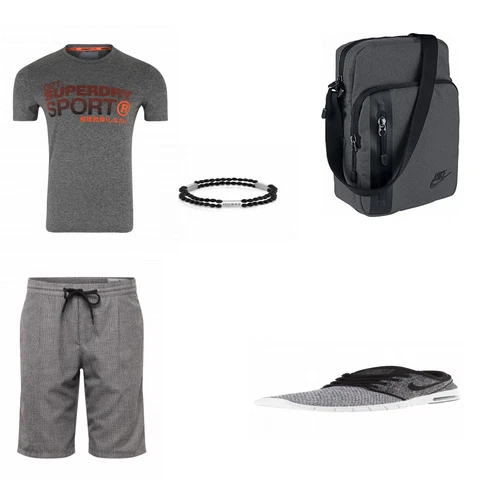 Grau/Blau Tasche Nike kombinieren