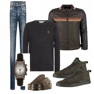 Outfit mit Grün Sneaker G-Star Raw "GStar"