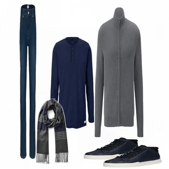 Outfit mit Blau Sneaker G-Star Raw "GStar RAW"