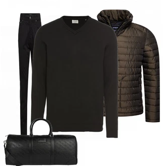Outfit mit Schwarz SommerJacke Superdry "Guess"