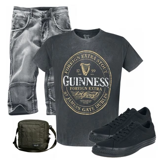 Outfit mit Grün Sportrucksack Jack Wolfskin "GUINNESS"