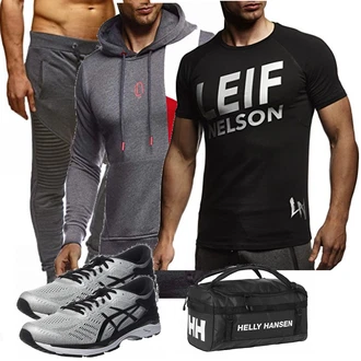 Outfit mit Blau Sportrucksack Helly Hansen "GYM"