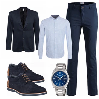 Outfit mit Grau Tom Tailor Denim "Halbschuhe fuer Herren"