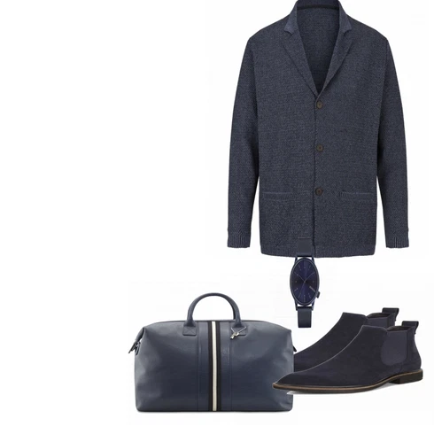 Blau Stiefel Ecco kombinieren