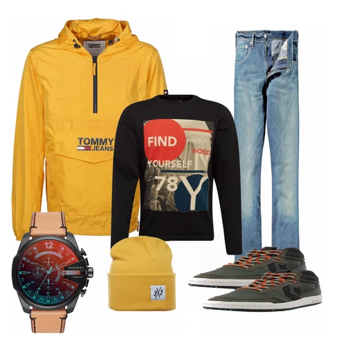 Gelb Hut Jack & Jones kombinieren