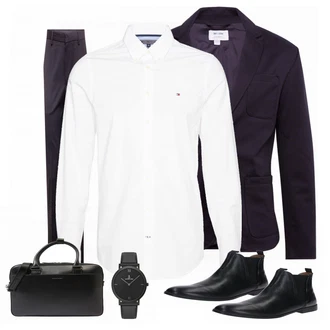 Outfit mit Schwarz Anzug Only & Sons "Hudson London"
