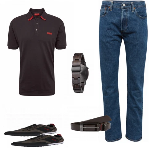 Blau Hose levi's kombinieren