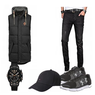 Outfit mit Blau Schuh Under Armour "IKJLPL"