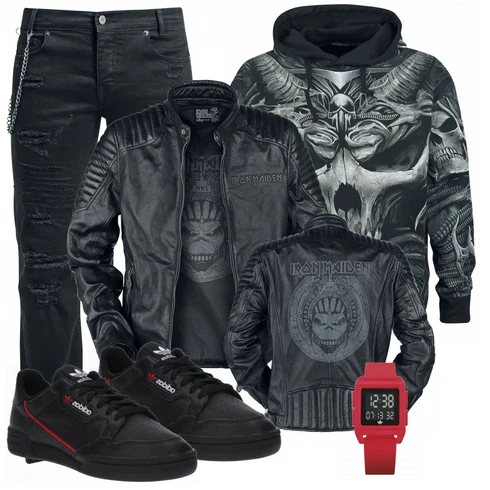 Rot Uhr Adidas kombinieren