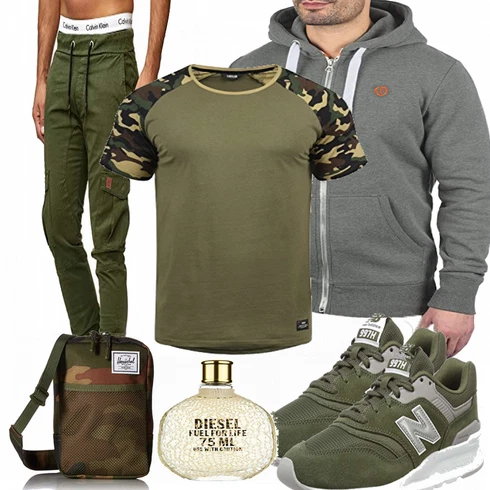 Grün Trachtenmode New Balance kombinieren