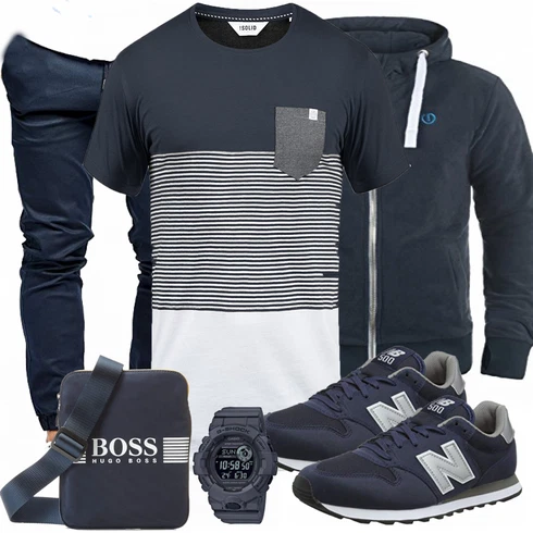 Blau Schuh Casio kombinieren