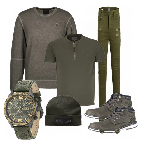 Grün T-Shirt Camel Active kombinieren