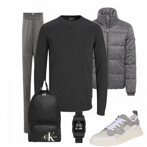 Schwarz Tasche Rucksack Calvin Klein kombinieren