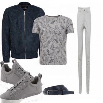 Outfit mit Weiß Sneaker G-Star Raw "Jack and Jones"