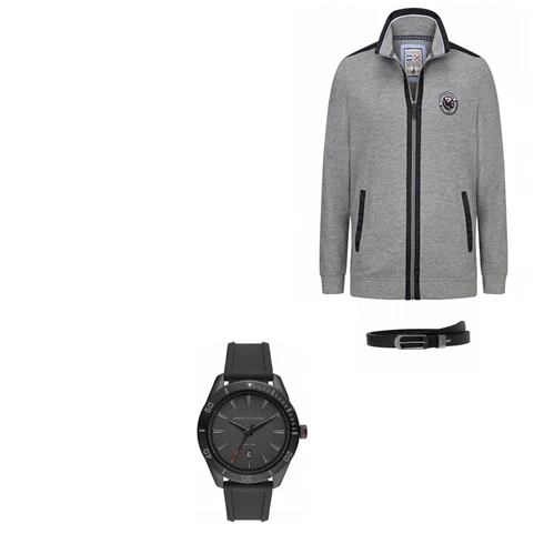 Blau Uhr Armani Exchange kombinieren