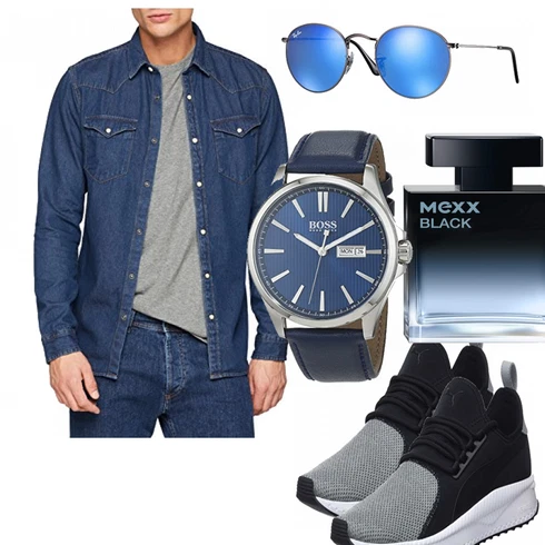Blau Overall SELECTED HOMME kombinieren