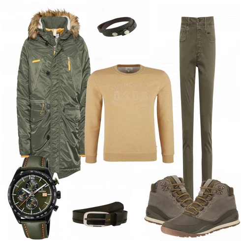 Braun Stiefel The North Face kombinieren