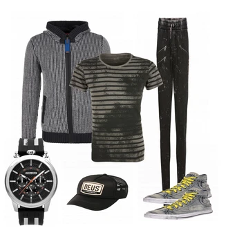 Outfit mit Orange Hose Tigha "Jika"