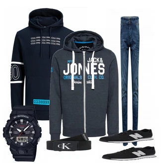 Outfit mit Schwarz Sneaker/Leder Sneaker New Balance "JIMA"