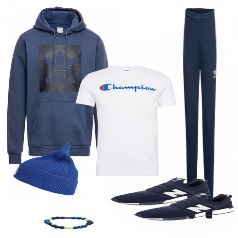 Blau Sportschuh New Balance kombinieren