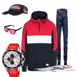 Outfit mit Rosa Overall HAWKERS "Jumper"