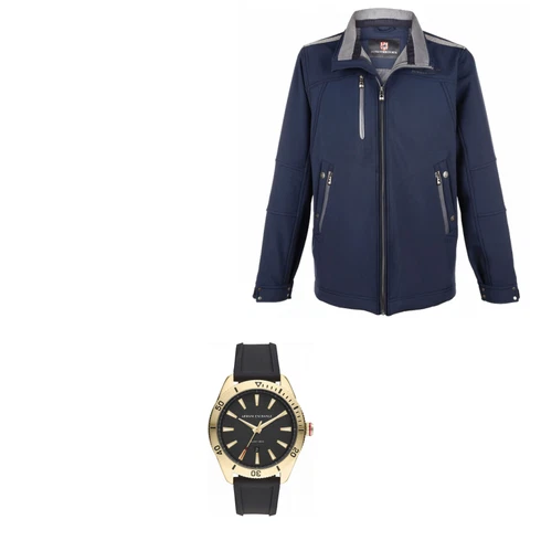 Blau Uhr Armani Exchange kombinieren